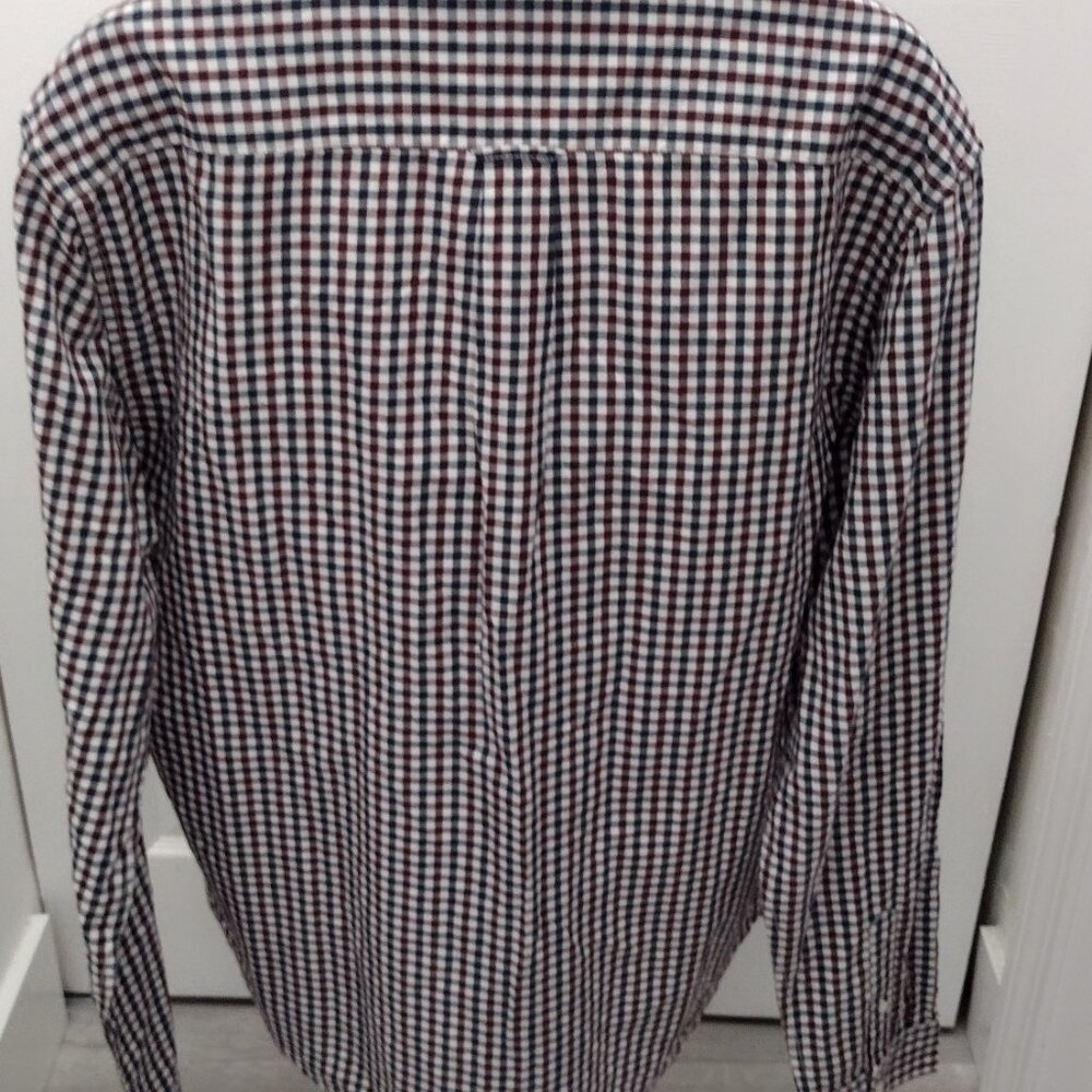 PRINCE & FOX Men’s Button Down Shirt XL Checkered Long Sleeve Casual Classic Fit - Picture 8 of 9